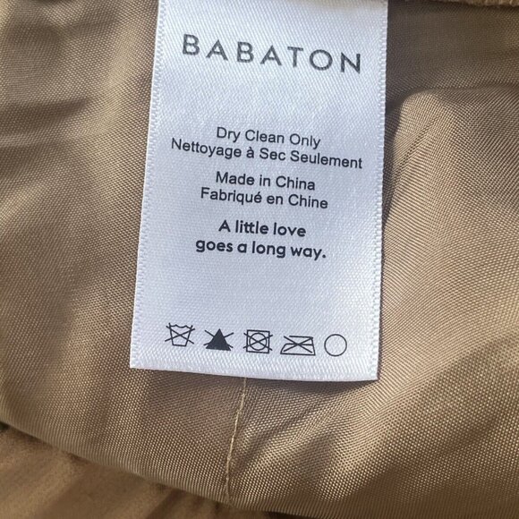 Aritzia Babaton Conan Pant size 4 Beige Tan Nude - Picture 5 of 9